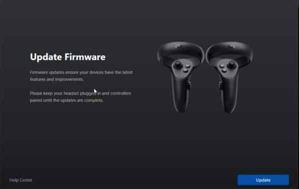 oculus rift s mise à jour du firmware